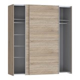 Dollap Noez pakoworld 2 dyer me rafte melaminë sonoma 170.5x61x190.5cm