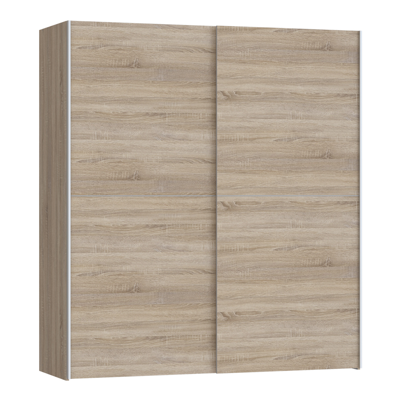 Dollap Noez pakoworld 2 dyer me rafte melaminë sonoma 170.5x61x190.5cm
