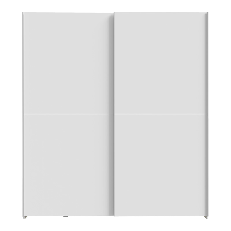 Dollap rrobash Noez I pakoworld 2 dyer me rafte në ngjyrë të bardhë 170.5x61x190.5cm