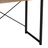 Tavolinë studimi Ustando pakoworld melaminë lisi-metal i zi 90x60x72cm