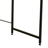 Tavolinë zyre Karvem pakoworld melaminë lisi-metal i zi 120x60x73cm
