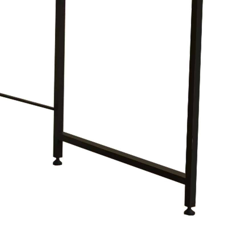 Tavolinë zyre Karvem pakoworld melaminë lisi-metal i zi 120x60x73cm