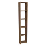 Bibliotekë Barzine pakoworld melamine në nuancë natyrale 27.6x19.5x150cm