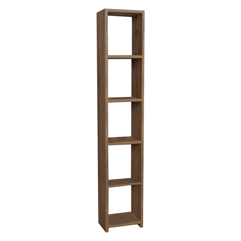 Bibliotekë Barzine pakoworld melamine në nuancë natyrale 27.6x19.5x150cm