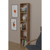 Bibliotekë Barzine pakoworld melamine në nuancë natyrale 27.6x19.5x150cm