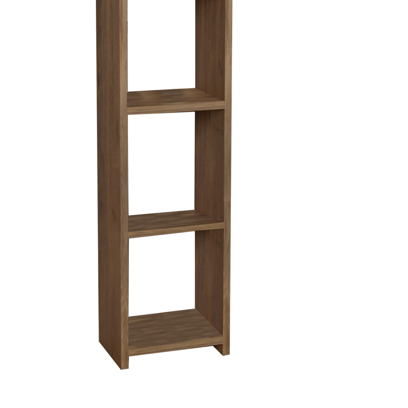 Bibliotekë Barzine pakoworld melamine në nuancë natyrale 27.6x19.5x150cm