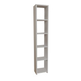 Bibliotekë melamine Barzine pakoworld në nuancë të bardhë 27.6x19.5x150cm
