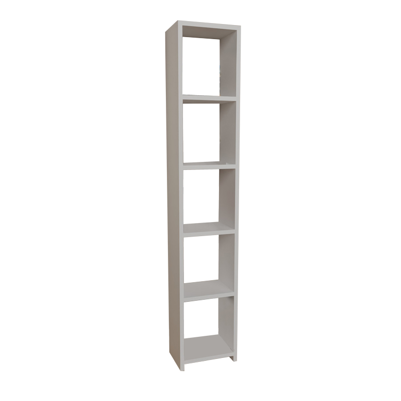 Bibliotekë melamine Barzine pakoworld në nuancë të bardhë 27.6x19.5x150cm