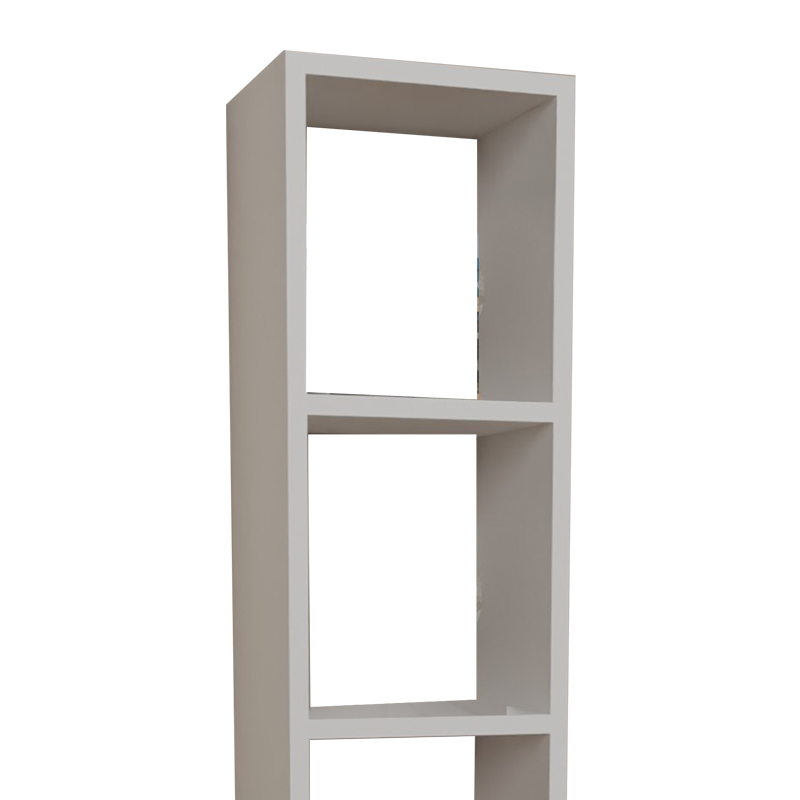 Bibliotekë melamine Barzine pakoworld në nuancë të bardhë 27.6x19.5x150cm