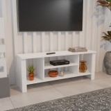 Komodinë TV Seref pakoworld në ngjyrë të bardhë 120x30x47cm