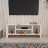 Komodinë TV Seref pakoworld në ngjyrë të bardhë 120x30x47cm