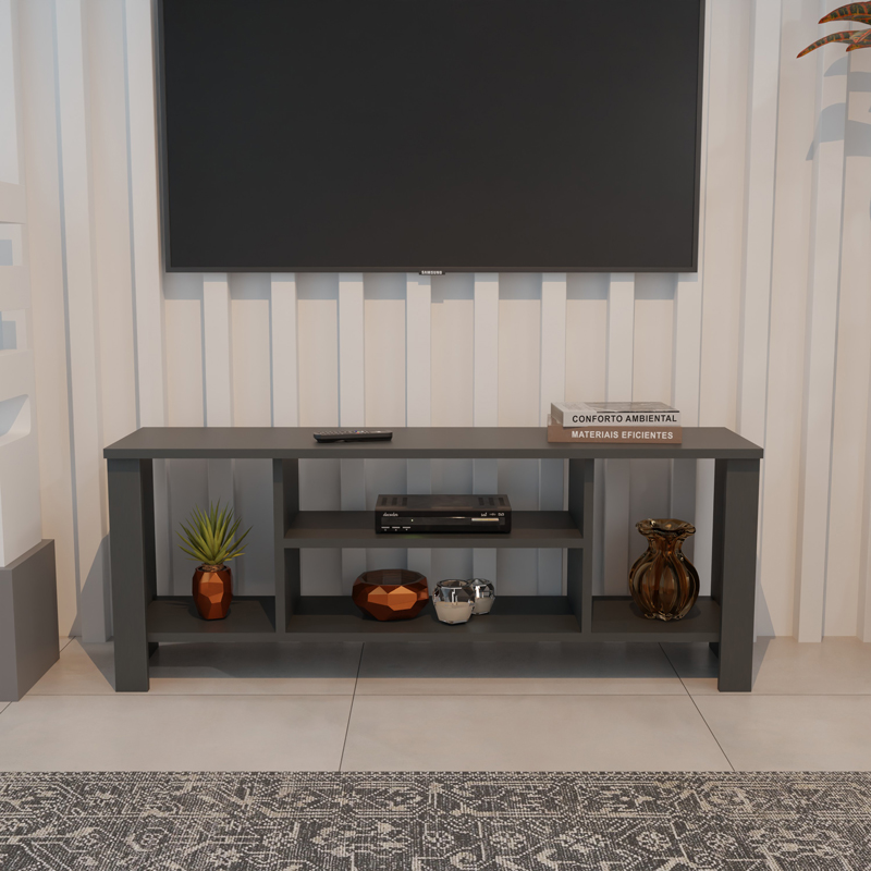Njësi TV Seref pakoworld në ngjyrë antracit 120x30x47cm