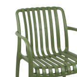 Fotel Zoi pakoworld pp në nuancë jeshile të errët 58.5x54x80cm