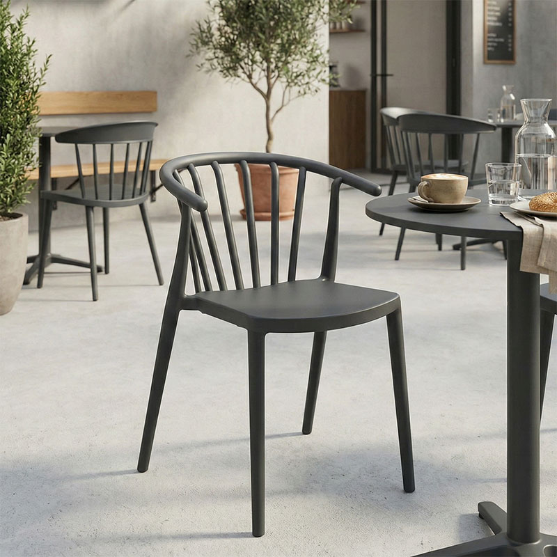 Fotel Zelma pakoworld pp në nuancë antraciti 55x53x73cm