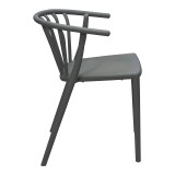 Fotel Zelma pakoworld pp në nuancë antraciti 55x53x73cm