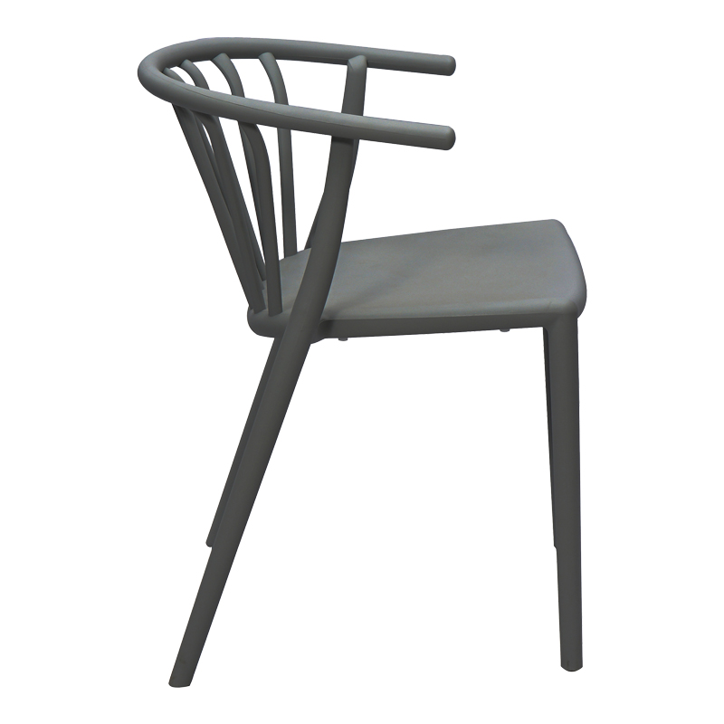 Fotel Zelma pakoworld pp në nuancë antraciti 55x53x73cm