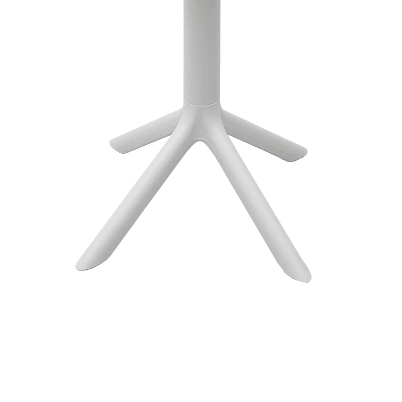 Tavolinë Merkon pakoworld e bardhë e perforuar PP D60x75cm
