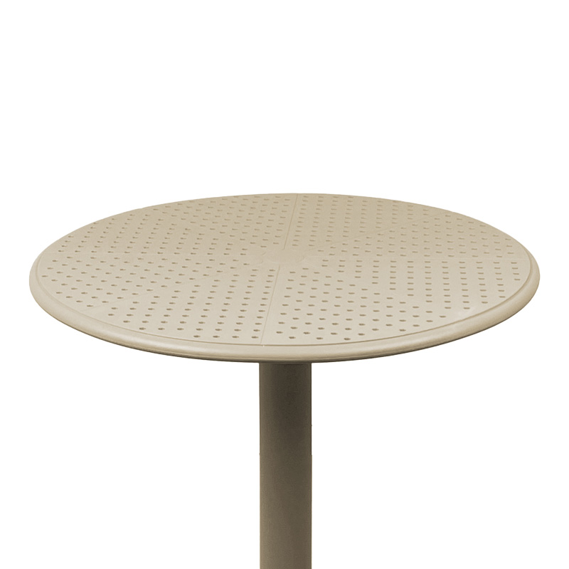 Tavolinë Merkon pakoworld e perforuar e bardhë PP D60x75cm