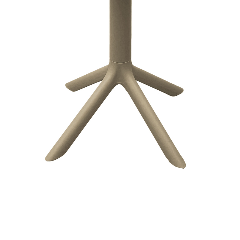 Tavolinë Merkon pakoworld e perforuar e bardhë PP D60x75cm