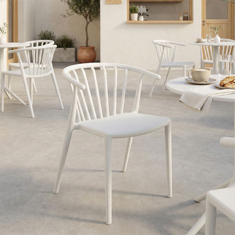 Fotel Zelma pakoworld pp në nuancë të bardhë 55x53x73cm