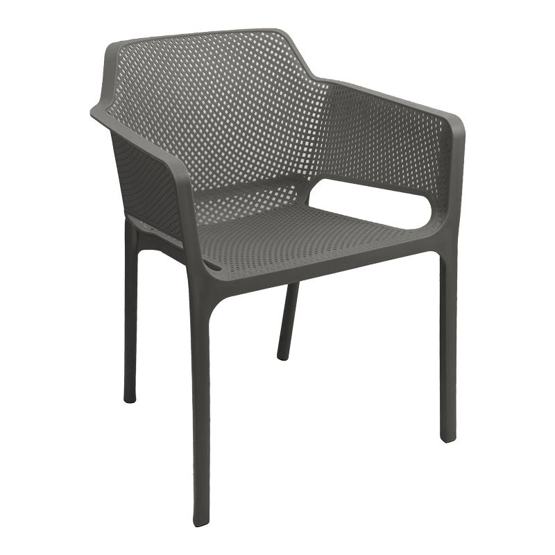 Fotel Oviez pakoworld pp në nuancë antraciti 59x58x79cm