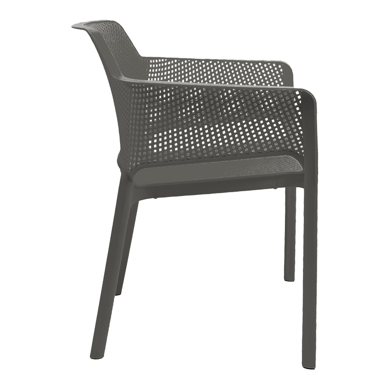 Fotel Oviez pakoworld pp në nuancë antraciti 59x58x79cm