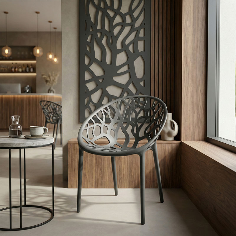 Fotel Daren pakoworld pp në nuancë antracit 59x60x79.5cm