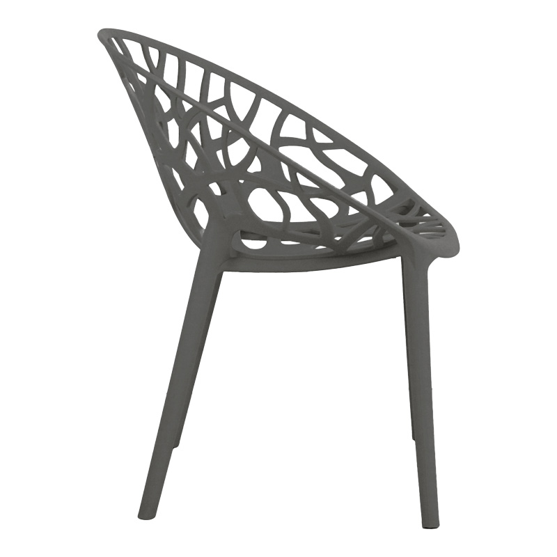 Fotel Daren pakoworld pp në nuancë antracit 59x60x79.5cm