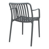 Fotel Zoi pakoworld pp në antracit 54x57.5x79cm