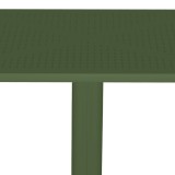 Tavolinë Groovy pakoworld pp e perforuar jeshile e errët 60x60x76cm