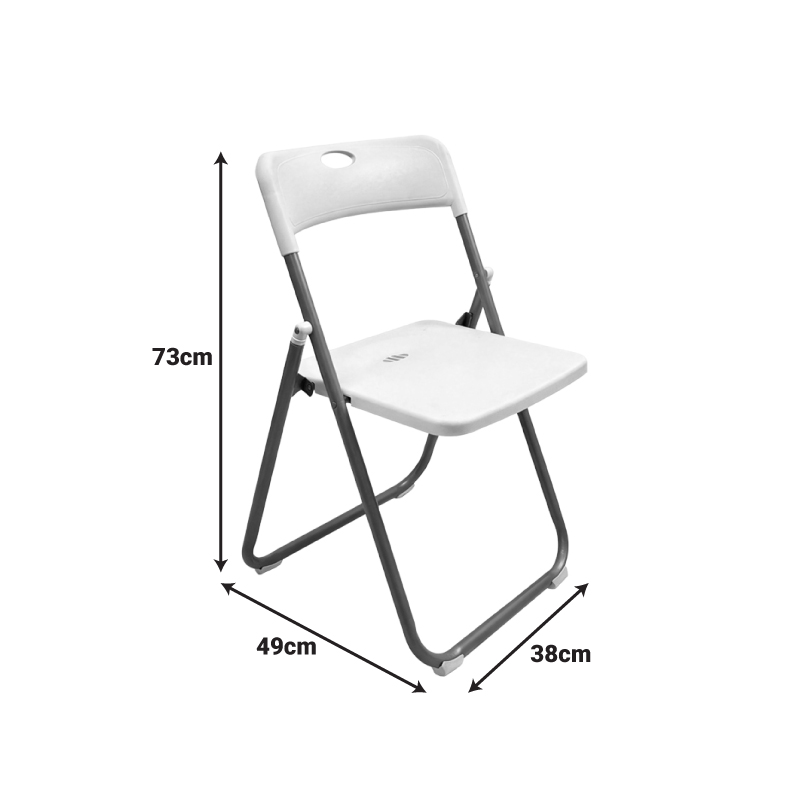 Karrige palosëse Edison pakoworld e bardhë 38x49x73cm