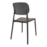 Karrige e palosshme Regande pakoworld pp kafe 42x49.5x82cm