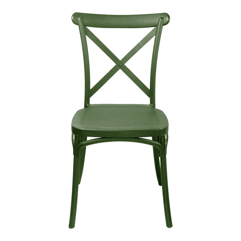 Karrige e palosshme Crossie pakoworld pp jeshile e errët 43x53x88cm