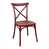 Karrige Crossie pakoworld e palosshme PP ngjyrë vishnje 41x46x84εκ