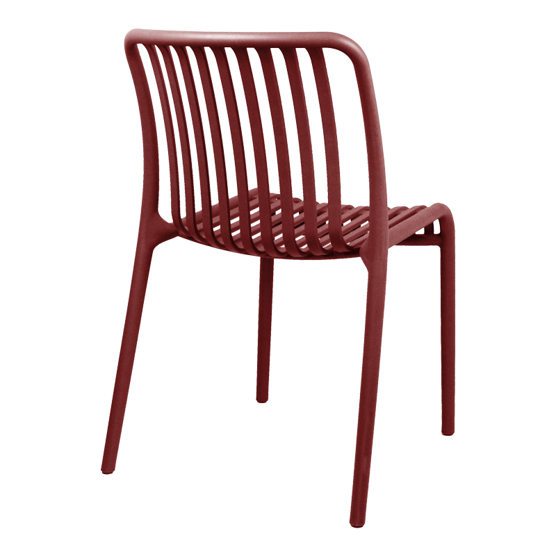 Karrige Zoi pakoworld e palosshme e kuqe burgundy PP 49x58x80cm