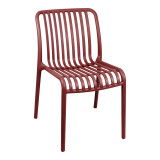 Karrige Zoi pakoworld e palosshme e kuqe burgundy PP 49x58x80cm