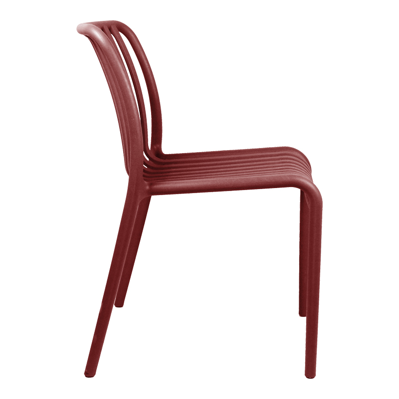 Karrige Zoi pakoworld e palosshme e kuqe burgundy PP 49x58x80cm