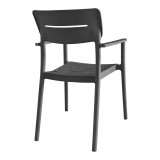 Karrige Pilma pakoworld antracit PP 57x54x82cm