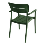 Fotel Pilma pakoworld jeshile e errët PP 57x54x82cm
