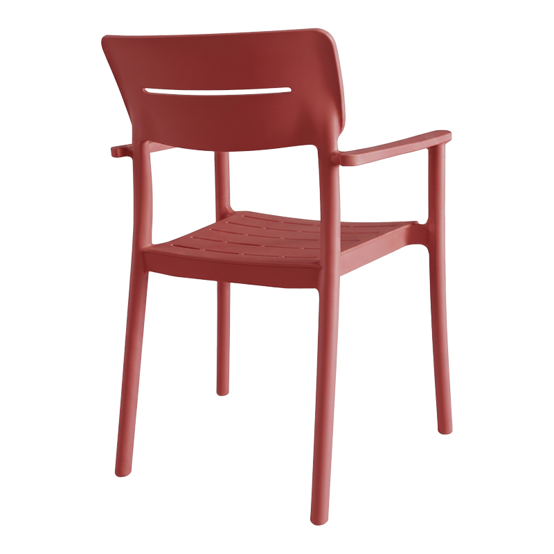 Fotel Pilma pakoworld e kuqe burgundy PP 57x54x82cm