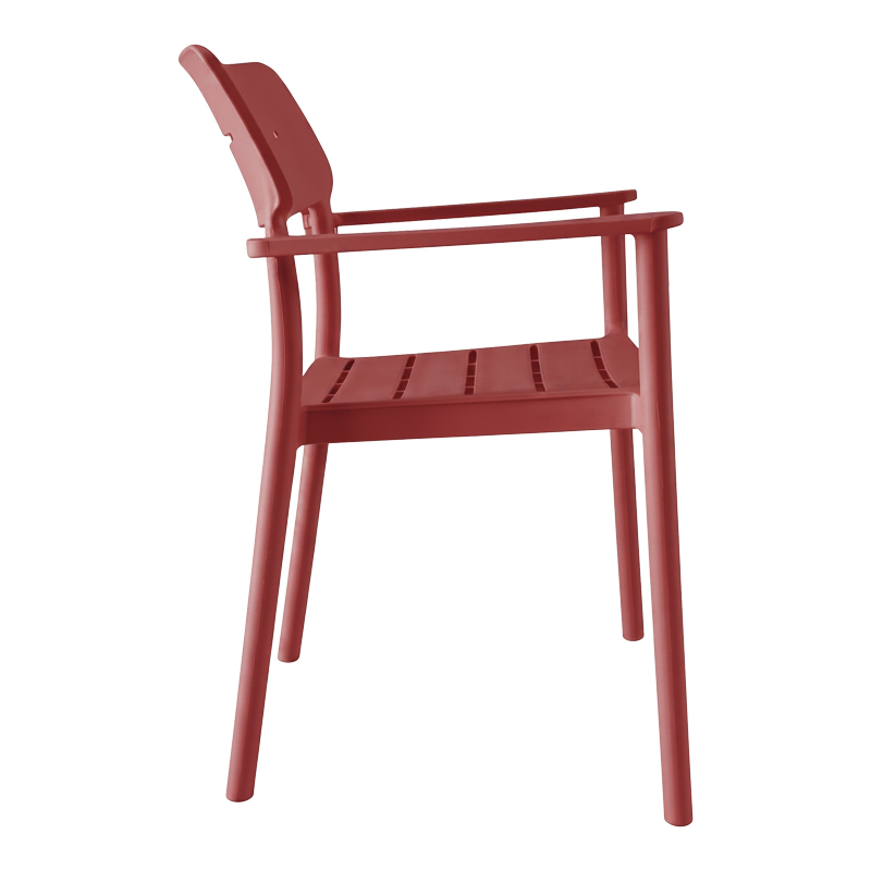 Fotel Pilma pakoworld e kuqe burgundy PP 57x54x82cm