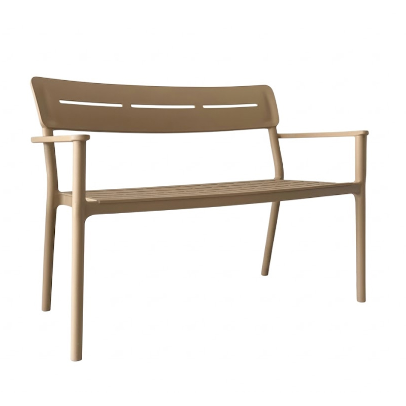 Stol dysh Cadrin pakoworld PP kapuçino 117x60x83cm