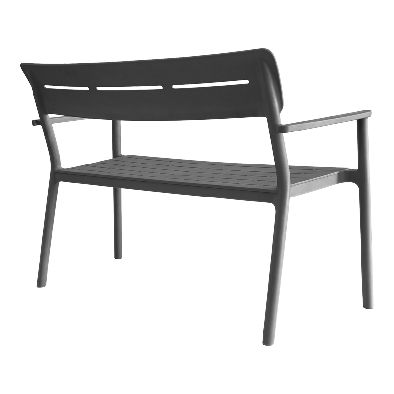 Stol dysh Cadrin pakoworld PP antracit 117x60x83cm