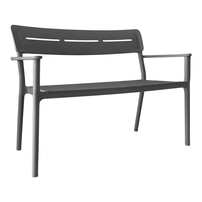 Stol dysh Cadrin pakoworld PP antracit 117x60x83cm