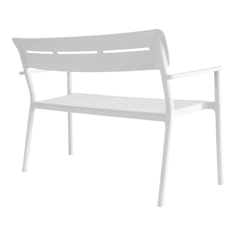 Stol dyvendësh Cadrin pakoworld PP i bardhë 117x60x83cm