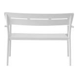Stol dyvendësh Cadrin pakoworld PP i bardhë 117x60x83cm