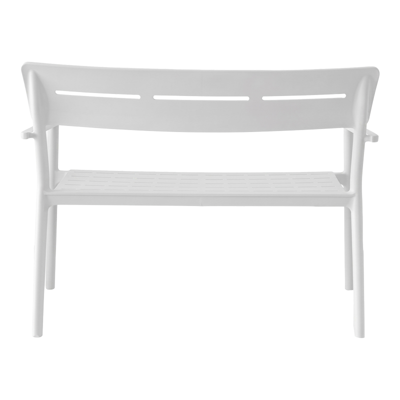 Stol dyvendësh Cadrin pakoworld PP i bardhë 117x60x83cm
