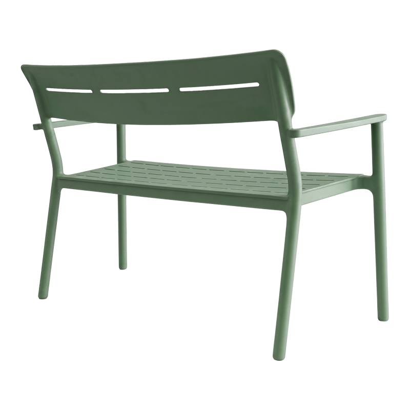 Stol dysh Cadrin pakoworld PP jeshile e errët 117x60x83cm
