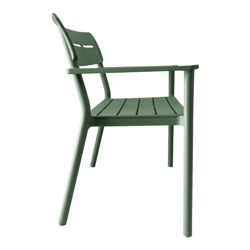 Stol dysh Cadrin pakoworld PP jeshile e errët 117x60x83cm