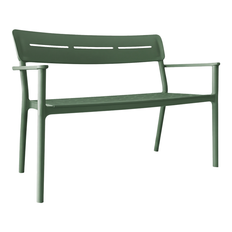 Stol dysh Cadrin pakoworld PP jeshile e errët 117x60x83cm